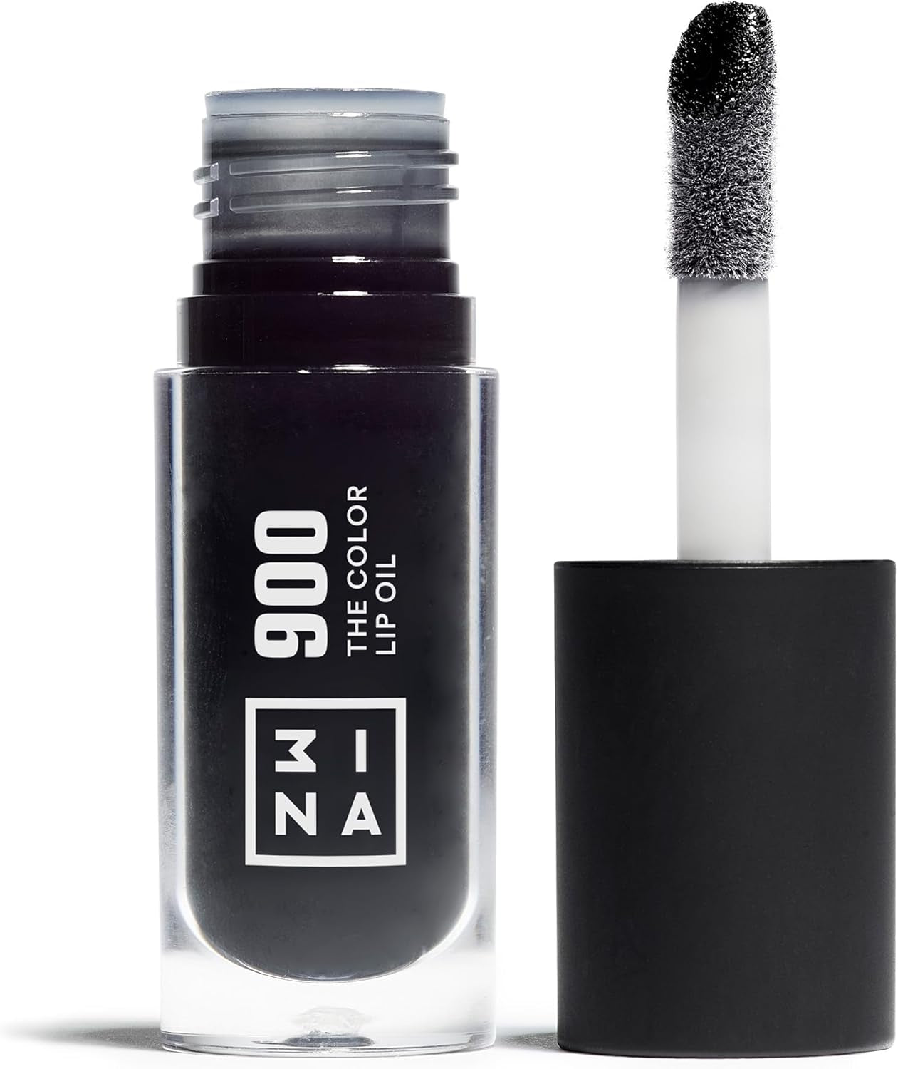 MAKEUP - the Color Lip Oil 900 - Nero - Balsamo Labbra Con Acido Ialuronico - Lucidalabbra 24H Idratazione - Lip Gloss Volumizzanti - Lip Balm Finitura Lucida - Vegan - Cruelty Free