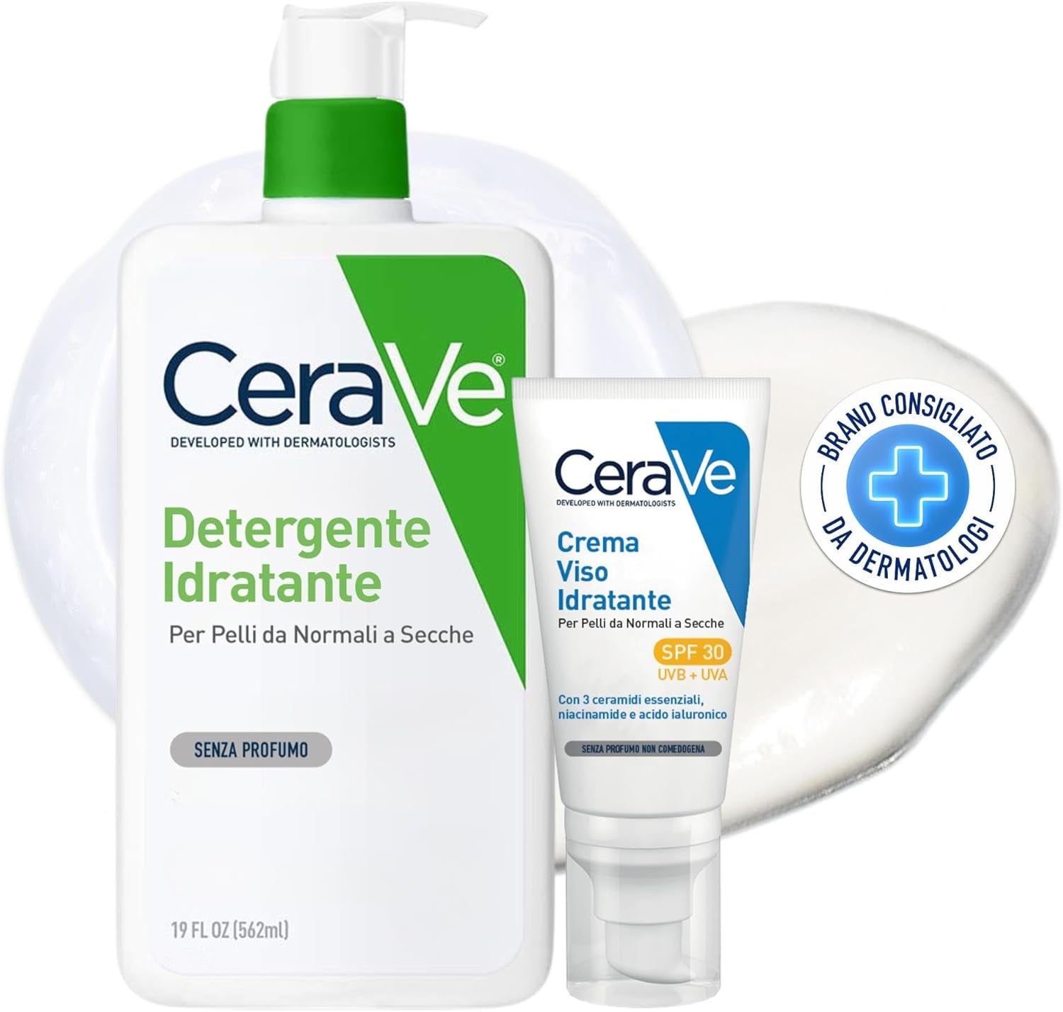 Cerave Maxi Detergente Idratante E Crema Idratante Viso SPF 30