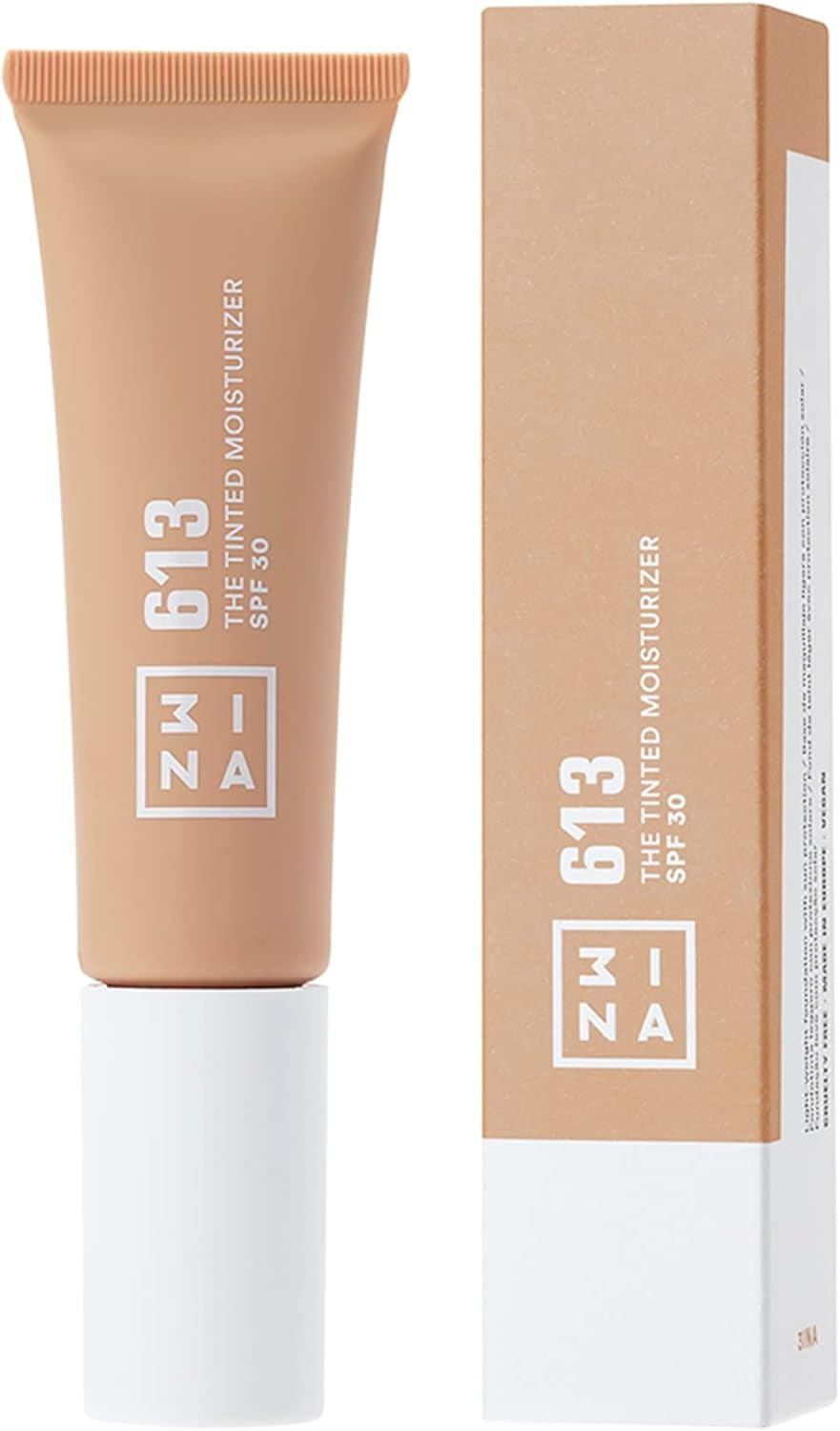 MAKEUP - the Tinted Moisturizer SPF30 613 - BB Cream Nudo - Fondotinta Idratante Con Acido Ialuronico E Protezione Solare SPF 30 - Crema Colorata Viso - Vegan - Cruelty Free