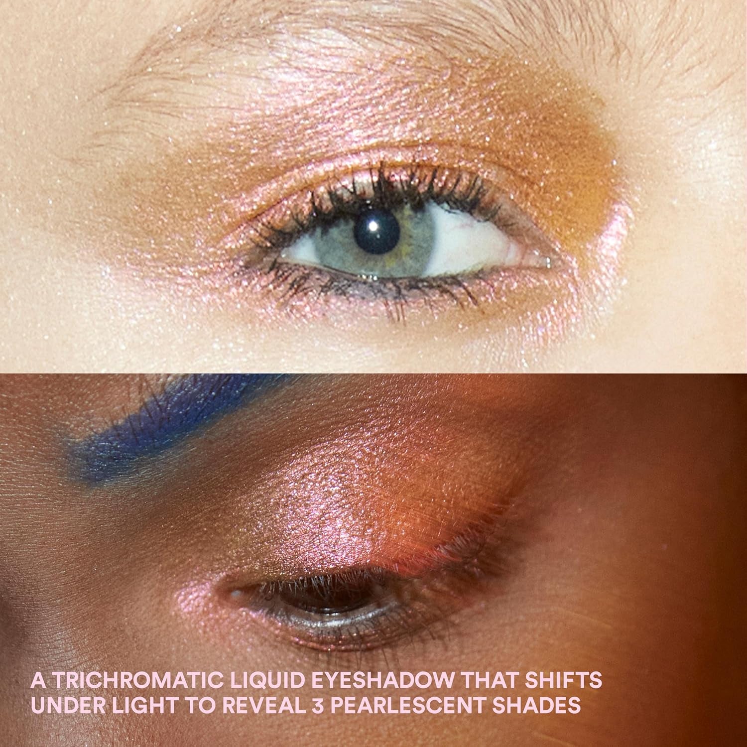 MAKEUP - the Fyre-Shadow - Ombretto Liquido Occhi Tricromatico - Ombretto Liquido a Lunga Durata - Formula Leggera Ad Alta Pigmentazione - Finitura Perlescente - Vegan - Cruelty Free