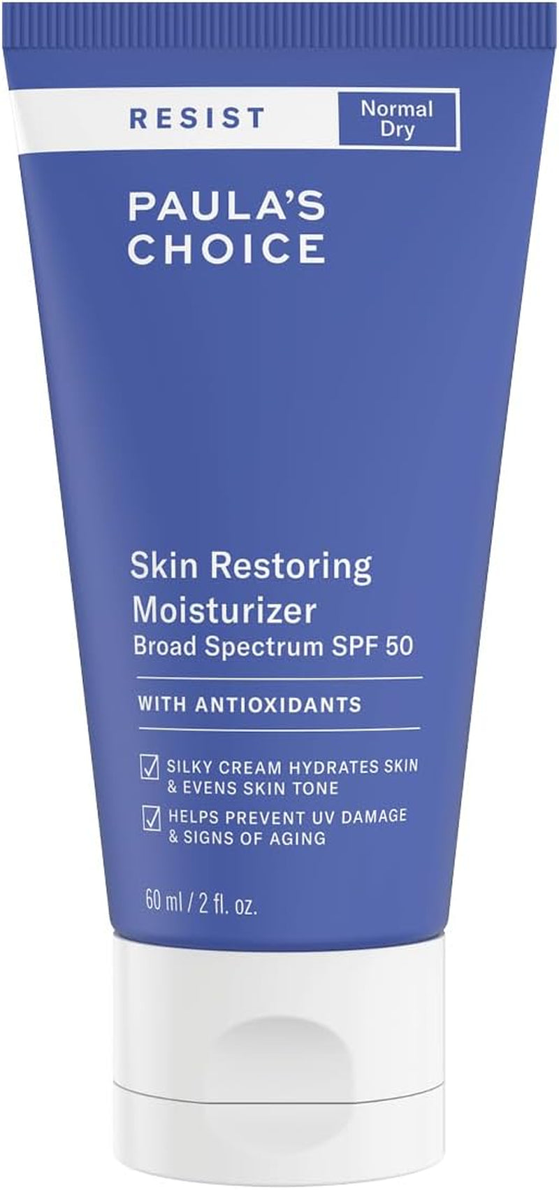 RESIST Anti-Aging Rigenerante Crema Giorno SPF 50 - Crema Idratante Antirughe per Viso - Protezione Solare Con Burro Di Karitè & Niacinamide - Pelli Normali O Secche - 60 Ml