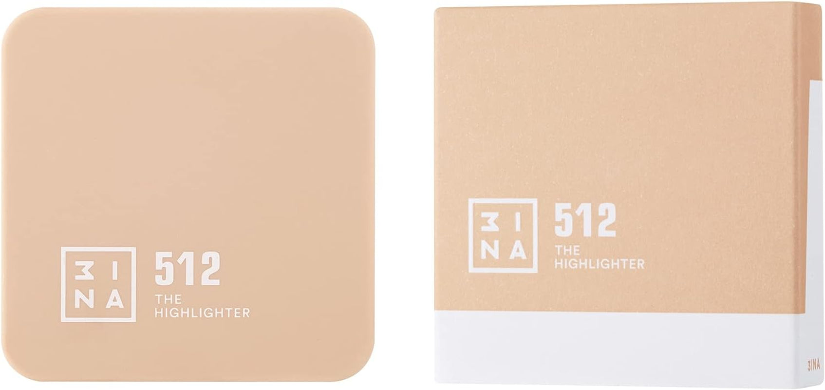 MAKEUP - the Highlighter 512 - Dorato - Polvere Iluminanti - Effeto Lucido - Texture Delicata Effetto Seta - Copertura Modulabile - Viso Luminoso E Radioso - Vegan - Cruelty Free