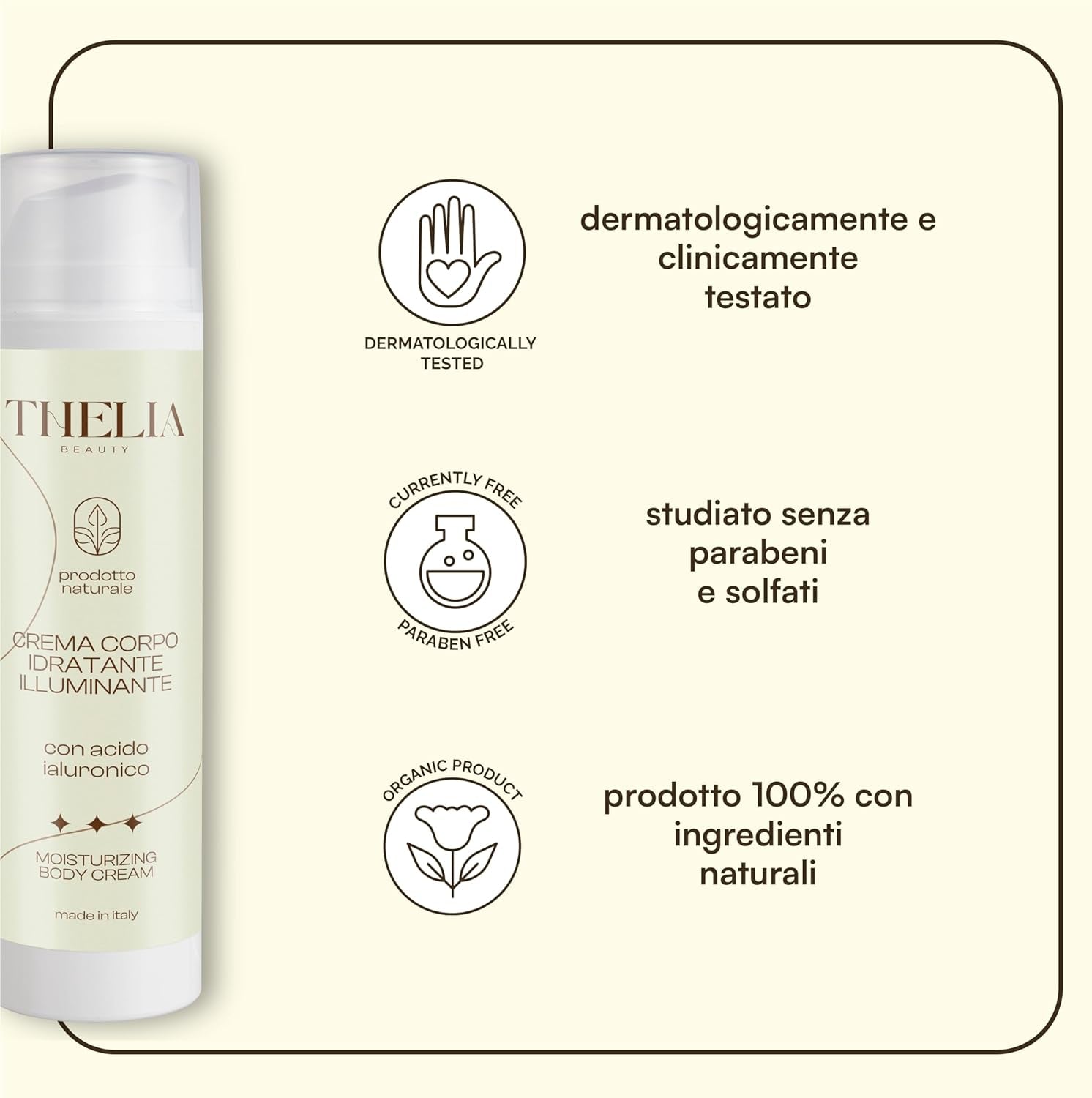 | Crema Corpo, Prodotto Naturale Senza Parabeni, Dermatologicamente Testato, Made in Italy, 250Ml… (Idratante Illuminante)