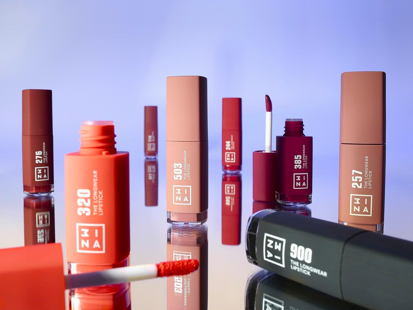 MAKEUP - the Longwear Lipstick 254 - Rosa Scuro Nudo - Rosetto Rosa Scuro Nudo Chiaro Con Acido per Nutrire Le Labbra - Rossetto Opaco Lunga Durata Altamente Pigmentato - Vegan - Cruelty Free