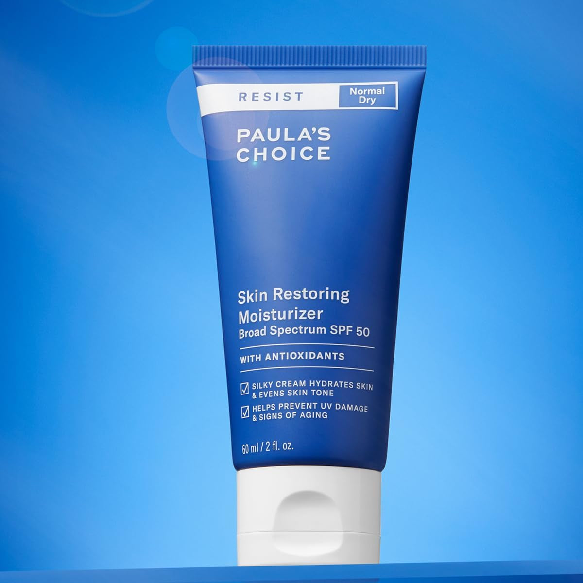 RESIST Anti-Aging Rigenerante Crema Giorno SPF 50 - Crema Idratante Antirughe per Viso - Protezione Solare Con Burro Di Karitè & Niacinamide - Pelli Normali O Secche - 60 Ml