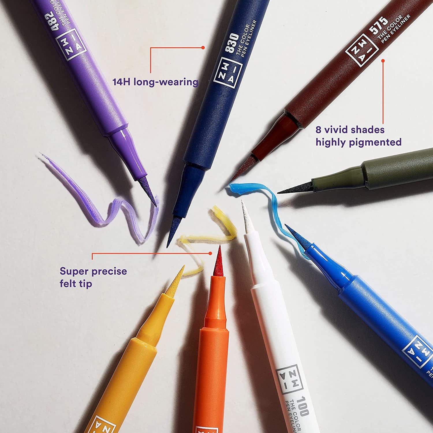 MAKEUP - the Color Lip Oil 575 + the Color Pen Eyeliner 575 - Balsamo Labbra Marrone Con Acido Ialuronico + Eyeliner Marrone 10H Lunga Durata - Alta Pigmentazione - Vegan - Cruelty Free