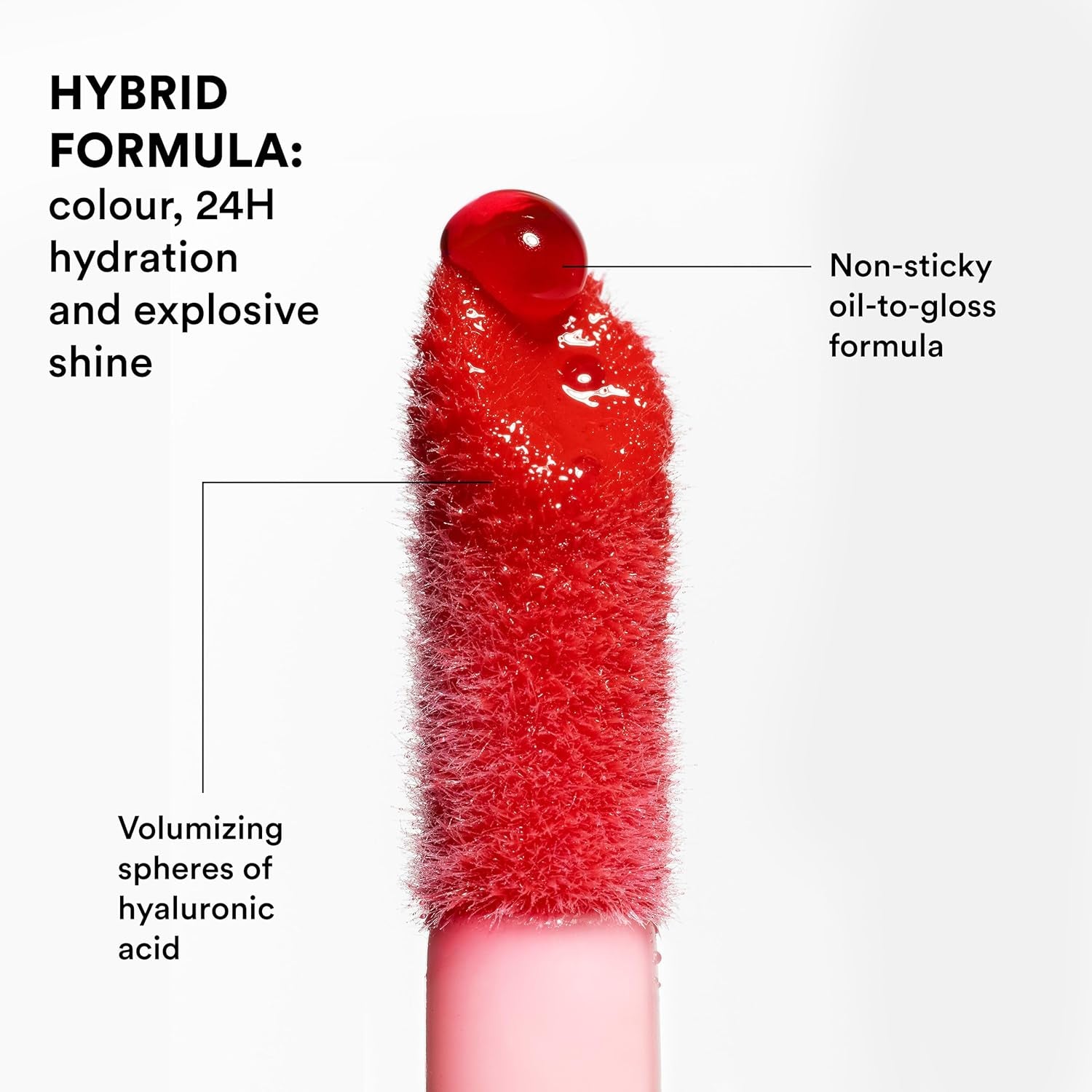 MAKEUP - the Color Lip Oil 900 - Nero - Balsamo Labbra Con Acido Ialuronico - Lucidalabbra 24H Idratazione - Lip Gloss Volumizzanti - Lip Balm Finitura Lucida - Vegan - Cruelty Free