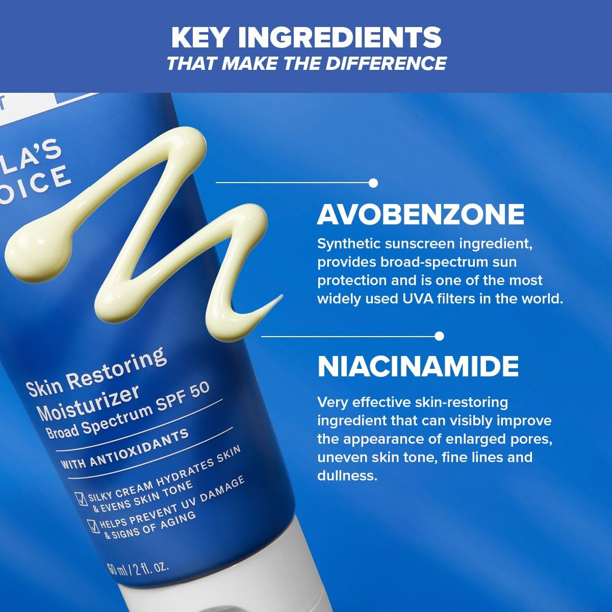 RESIST Anti-Aging Rigenerante Crema Giorno SPF 50 - Crema Idratante Antirughe per Viso - Protezione Solare Con Burro Di Karitè & Niacinamide - Pelli Normali O Secche - 60 Ml