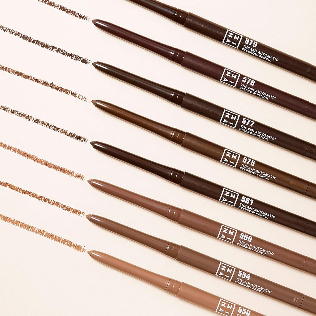 MAKEUP - the 24H Automatic Eyebrow Pencil 550 - Biondo - Matita Automatica Soppracciglia - Waterproof a Lunga Tenuta - Temperino Integrato - Definice E Scolpisce - Vegan - Cruelty Free