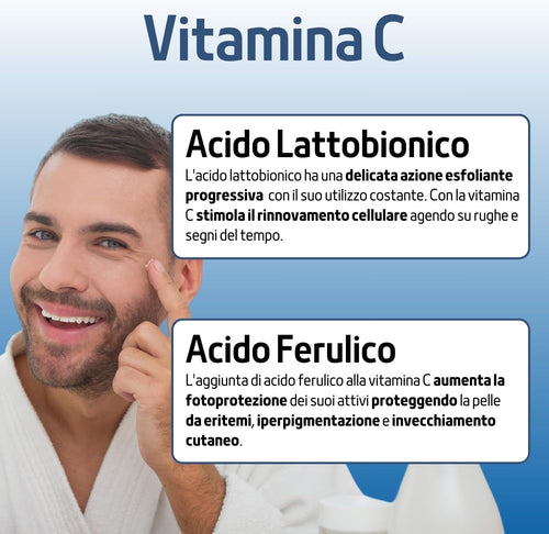 100 Ml | Siero Viso Acido Ialuronico E Vitamina C Con Bava Di Lumaca, Siero anti Imperfezioni Antirughe E Antimacchia, Siero Viso Pelle Grassa Naturale E Made in Italy - FITOATTIVI