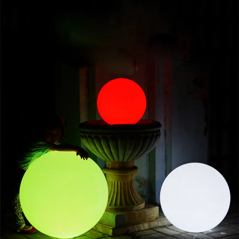 Remote Control Garden Lawn Lamp Waterproof Christmas LED Glowing Ball Landscape Illuminated Outdoor Holiday Lights Decoration