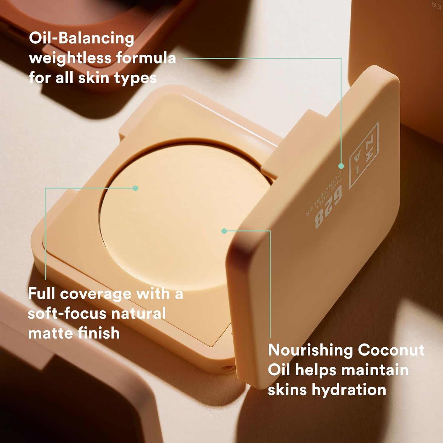 MAKEUP - the Full Concealer 609 - Rosa Chiaro - Correttore Cremoso - Finitura Opaca Naturale - Alta Copertura - Texture Morbida - Facile Da Sfumare - Senza Olio - Vegan - Cruelty Free