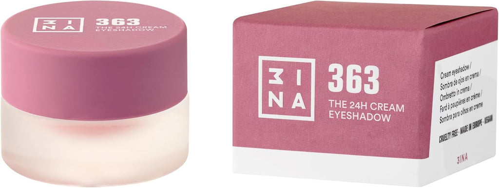 MAKEUP - the 24H Cream Eyeshadow 363 - Ombretto Occhi Rosa Ad Asciugatura Rapida - Ombretto in Crema Impermeabile Con Finitura Opaca Brillante Glitter O Mate - Vegan - Cruelty Free