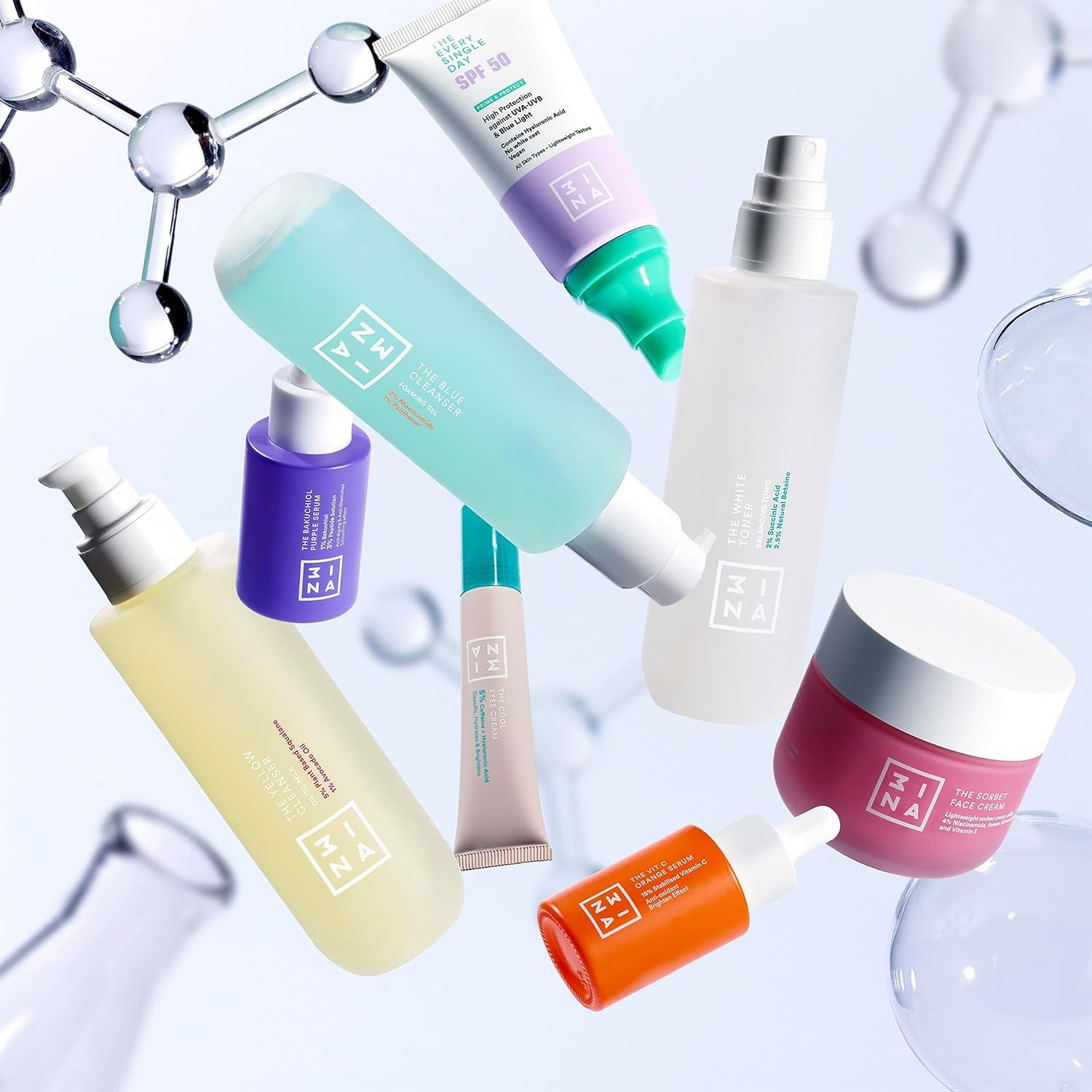 MAKEUP - the White Toner - Tonico Viso 2% Acido Succinico + 2.5% Betaina Naturale - Toner Viso Minimizza Acne Sebo & Pori - Tonico Idratante Viso - Vegan - Cruelty Free