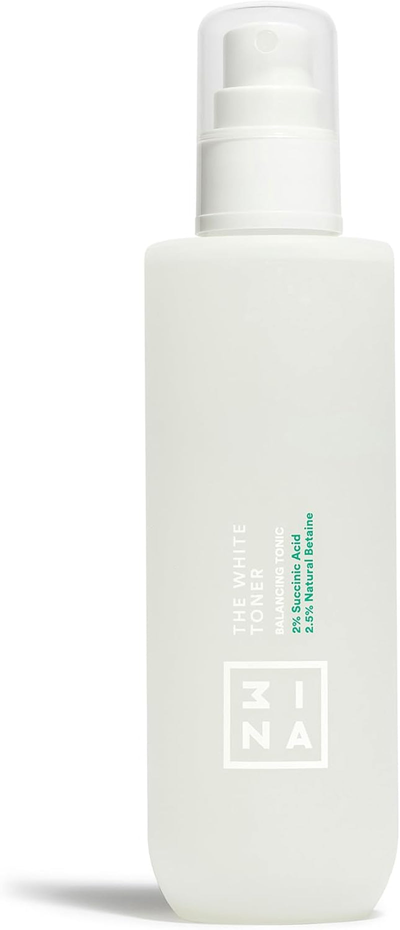 MAKEUP - the White Toner - Tonico Viso 2% Acido Succinico + 2.5% Betaina Naturale - Toner Viso Minimizza Acne Sebo & Pori - Tonico Idratante Viso - Vegan - Cruelty Free