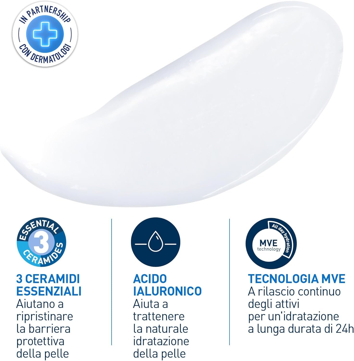 Cerave Lozione Idratante Viso E Corpo, per Pelli Da Normali a Secche, Idratazione Profonda E Duratura, Con Acido Ialuronico E 3 Ceramidi, 562 Ml