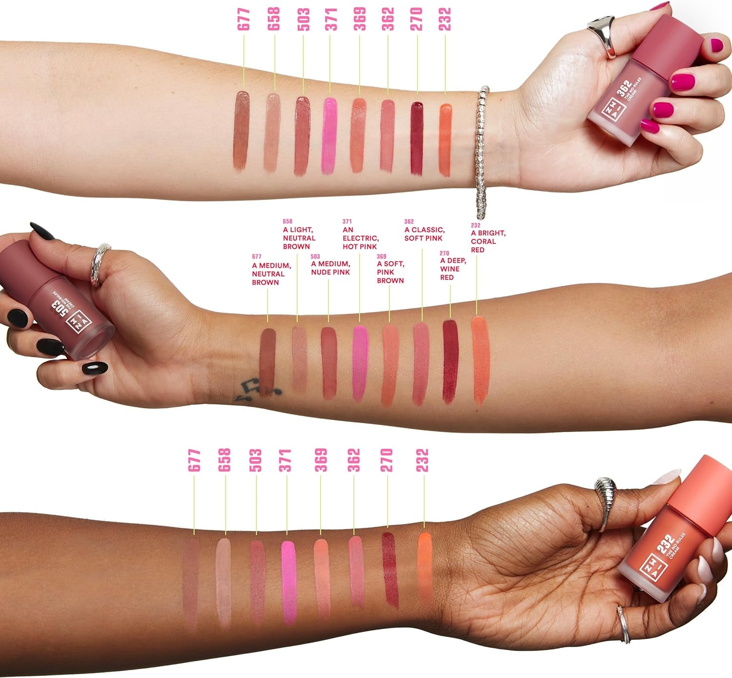MAKEUP - the No-Rules Cream 503 + the No-Rules Cream Highlighter 512 - Blush Liquido Classico Rosa Nude - Illuminante Liquido in Crema Oro Perlato per Occhi Labbra E Guance - Vegan - Cruelty Free