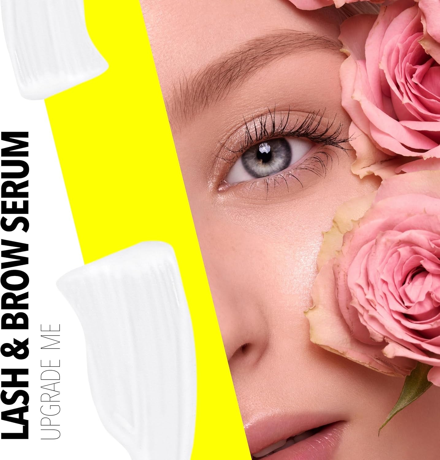 Brow & Lash Serum (Upgrade Me) – per Ciglia Più Lunghe E Folte –Delicato Sul Contorno Occhi – Formula Naturale – Siero per Ciglia E Sopracciglia