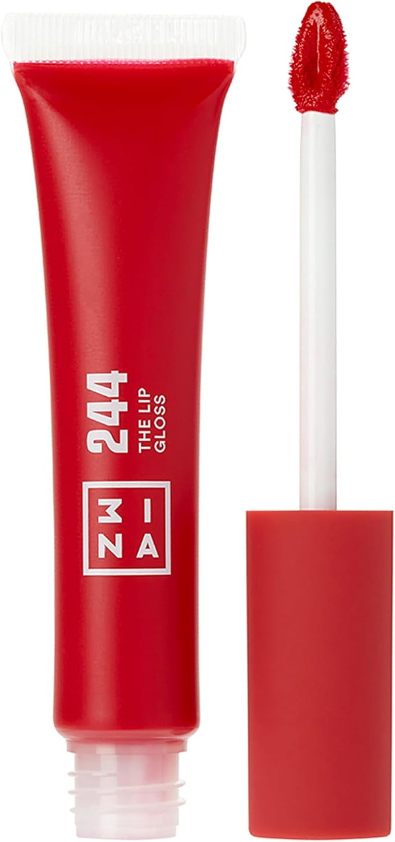 MAKEUP - Vegan - the Lip Gloss 244 - Rosso - Effetto Specchio - Look Lucido - Apparenza Cremosa - Altamente Pigmentato - Lucidalabbra Con Bacchetta -Formula Idratante - Cruelty Free