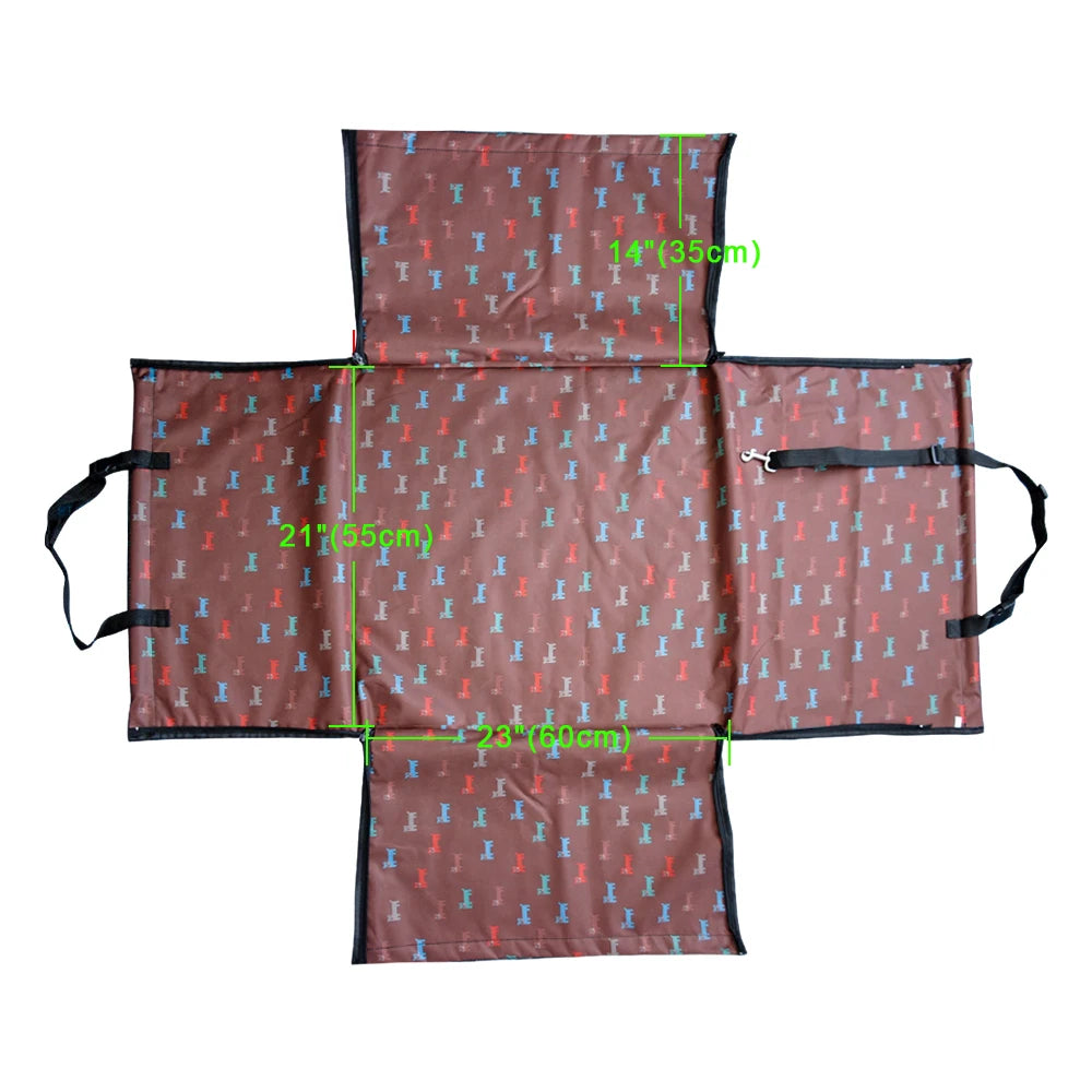 Oxford Pet Dog Carrier Waterproof Pet Car Seat Pad Mat for Dogs Cats Foldable Dog Seat Bag Basket Pet Travel Accessories Hammock