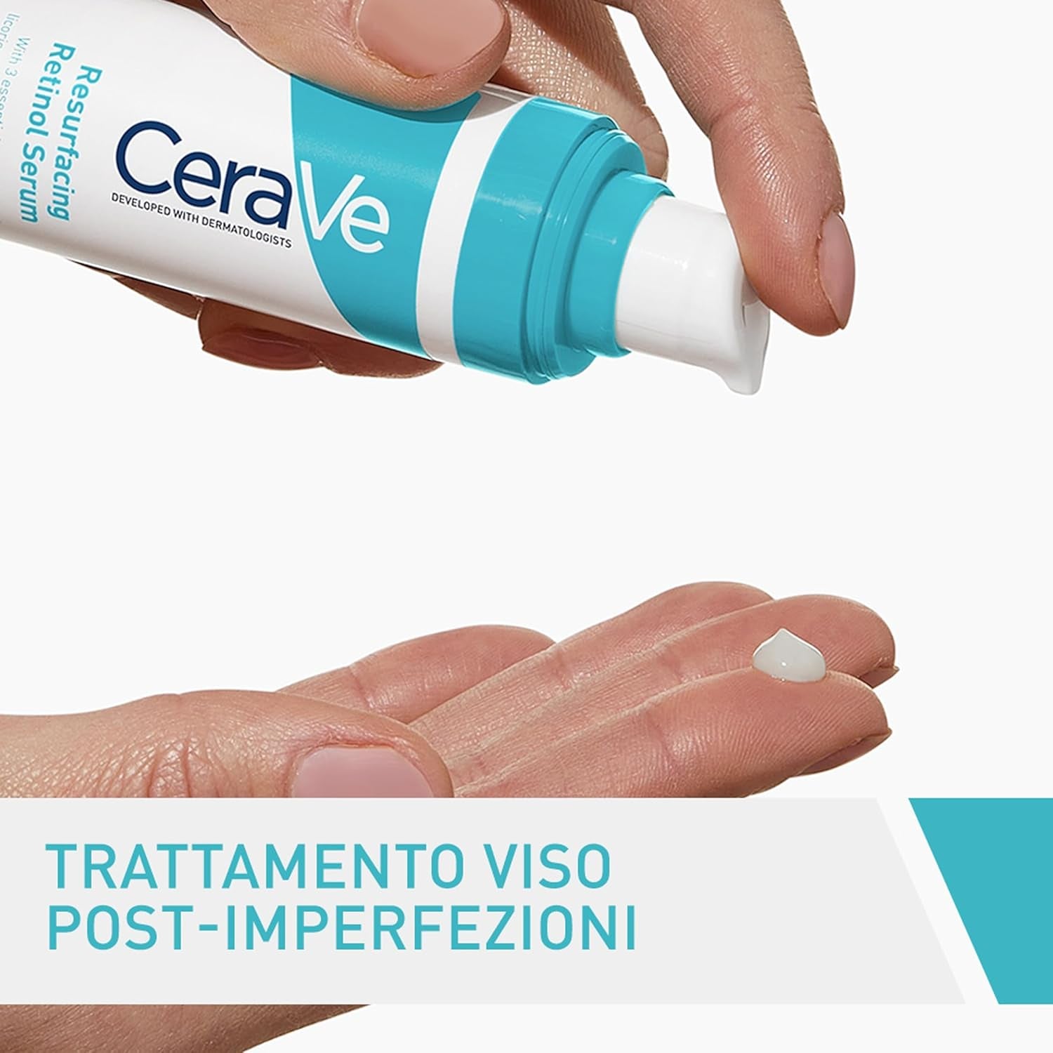 Cerave Siero Anti-Segni Con Retinolo, per Segni Post-Imperfezioni E Pori Dilatati, Pelle Morbida E Levigata, Con Retinolo Incapsulato, Liquirizia, Ceramidi E Niacinamide, 30 Ml