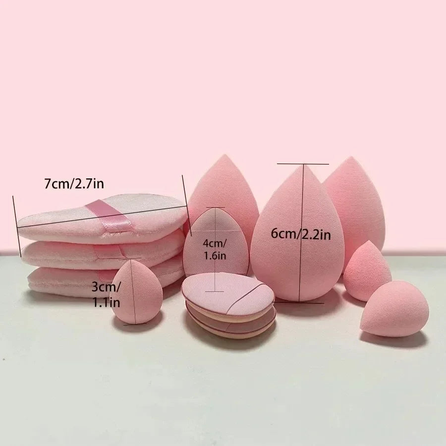 12PCS Makeup Sponge Blender Beauty Egg Soft Cosmetic Puff Foundation Sponges Powder Puff Women Makeup Products Women Beauty Tool