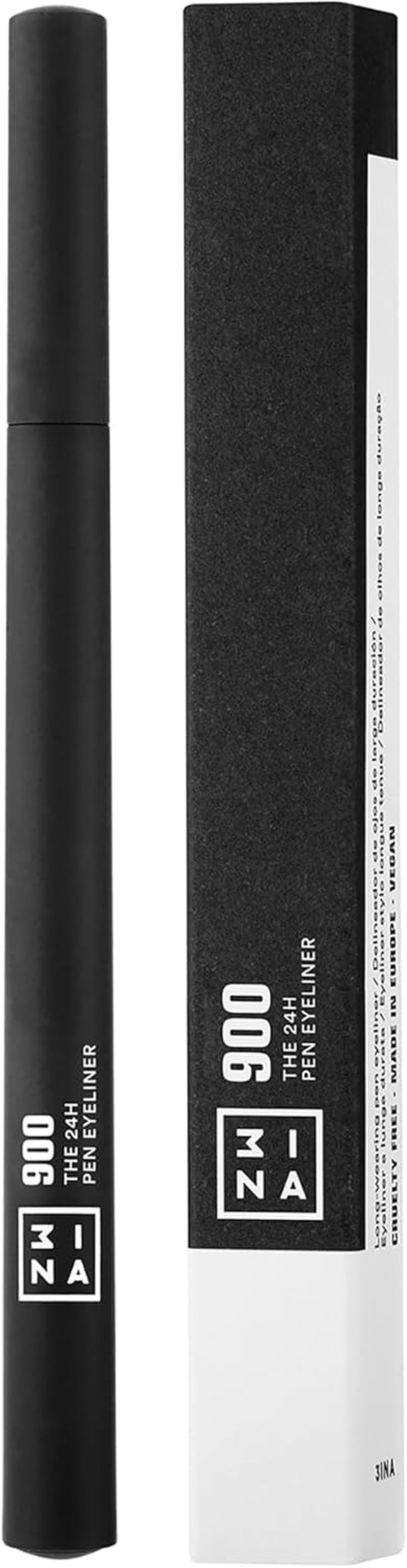 MAKEUP - the 24H Pen Eyeliner 900 - Nero - Eyeliner Nero Liquido Matte - Pennello Preciso - Alta Pigmentazione per Occhi Sensibili - Vegan - Cruelty Free