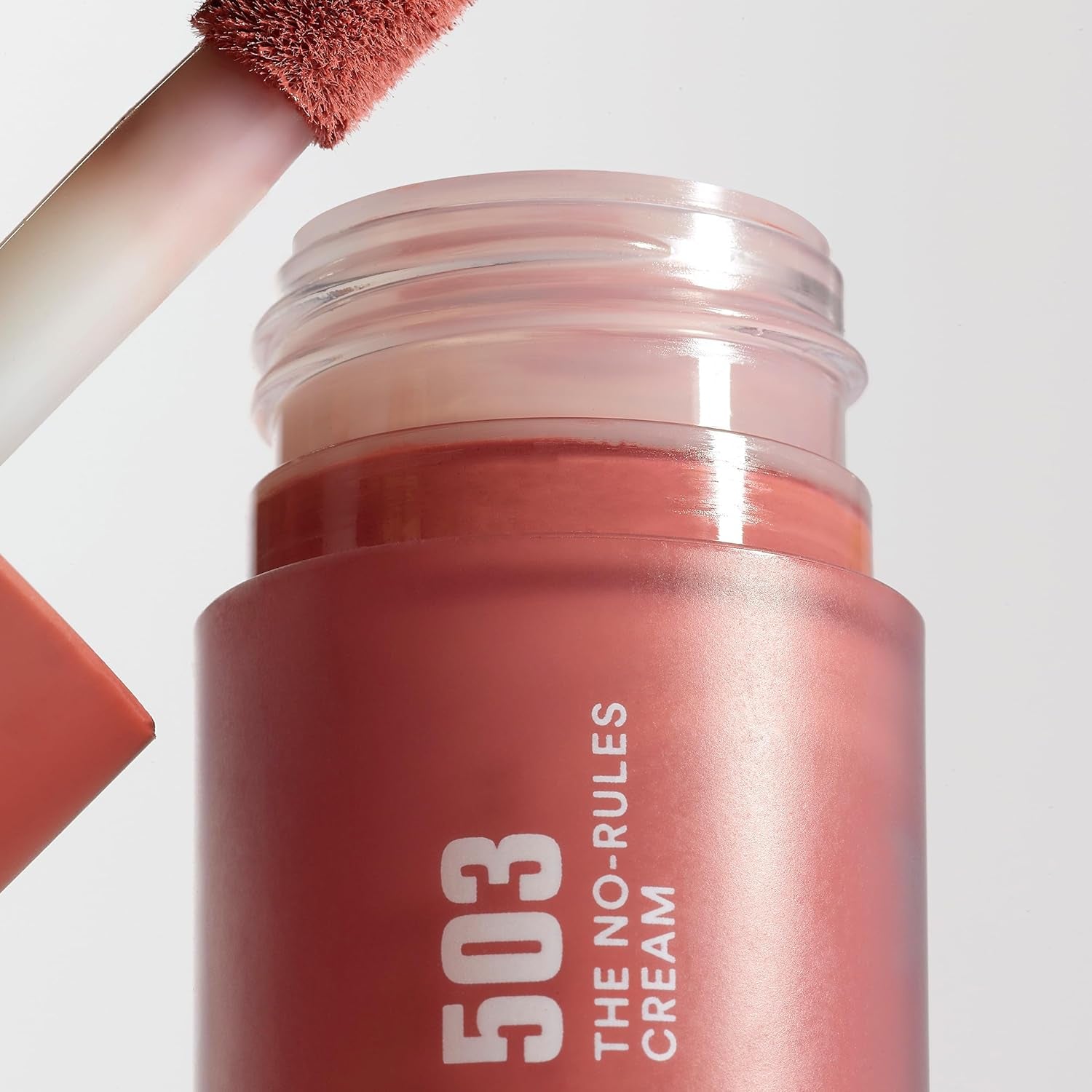 MAKEUP - the No-Rules Cream 503 + the No-Rules Cream Highlighter 512 - Blush Liquido Classico Rosa Nude - Illuminante Liquido in Crema Oro Perlato per Occhi Labbra E Guance - Vegan - Cruelty Free