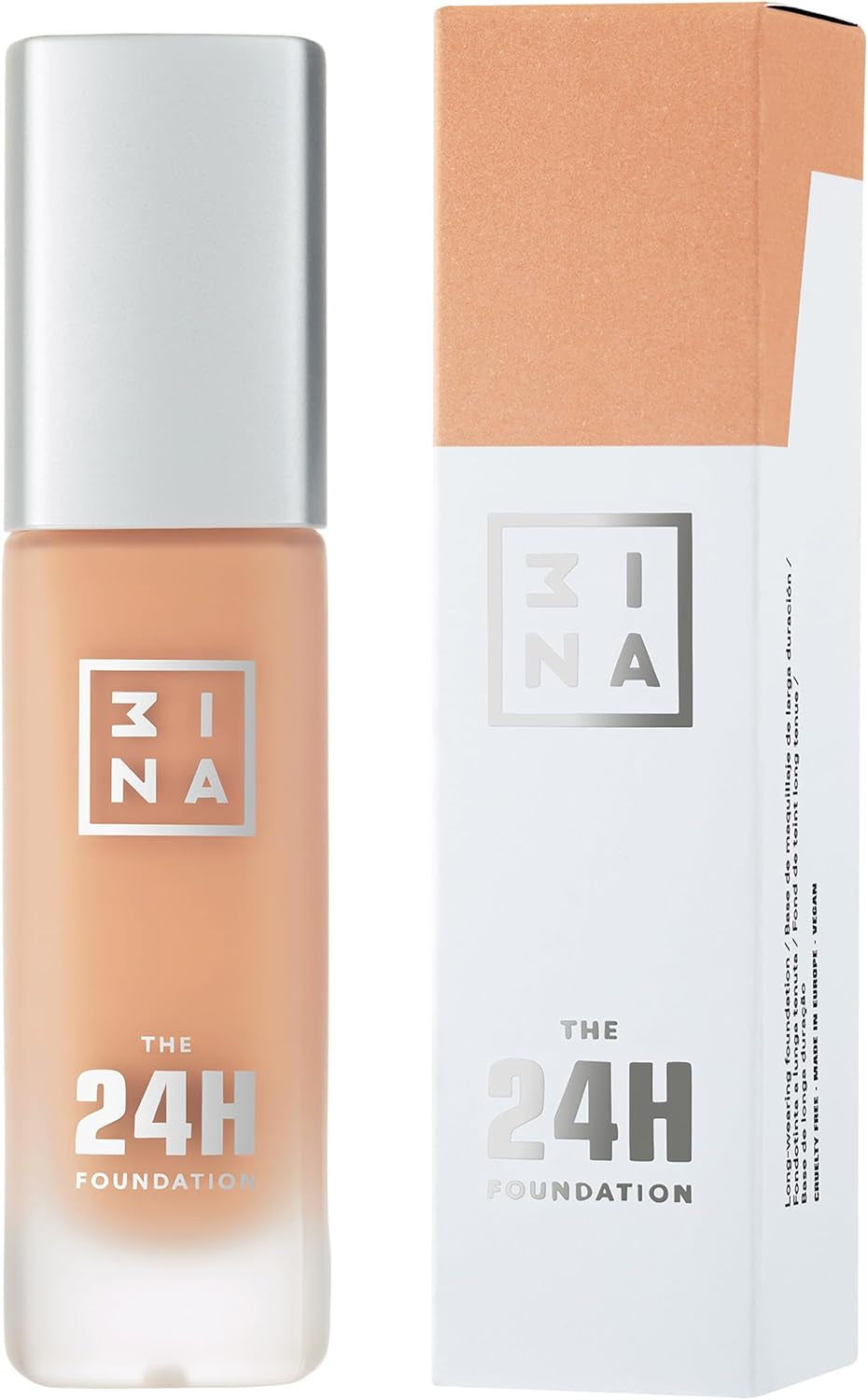 MAKEUP - the 24H Foundation 609 - Rosa Chiaro Fondotinta Con Sottotono Neutro/Rosa - Fondotinta Coprente Professionale - Fondotinta Liquido per Colore Uniforme - Vegan - Cruelty Free