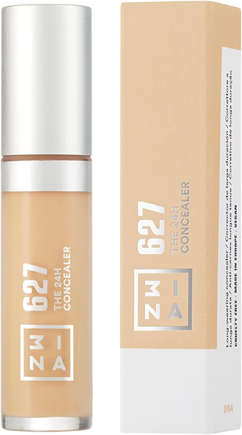 MAKEUP - the 24H Concealer 627 - Nudo Ultra Leggero - Corretore Liquido -24H Lunga Durata - Corretori Fondotinta Liquido - Copre Occhiaie E Piccole Rughe - Bacchetta - Vegan - Cruelty Free