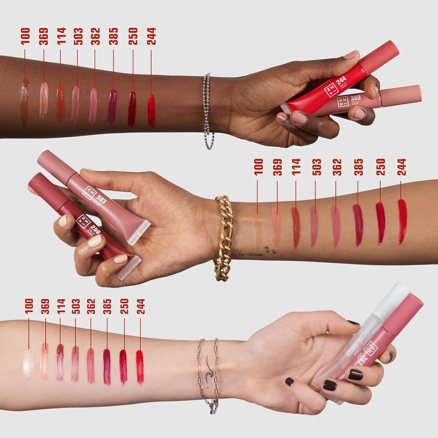MAKEUP - the Lip Gloss 362 + the No-Rules Stick 362 - Rosa - Effetto Specchio - Look Lucido - Apparenza Cremosa - Blush in Crema Rosa Con Acido Ialuronico - Vegan - Cruelty Free