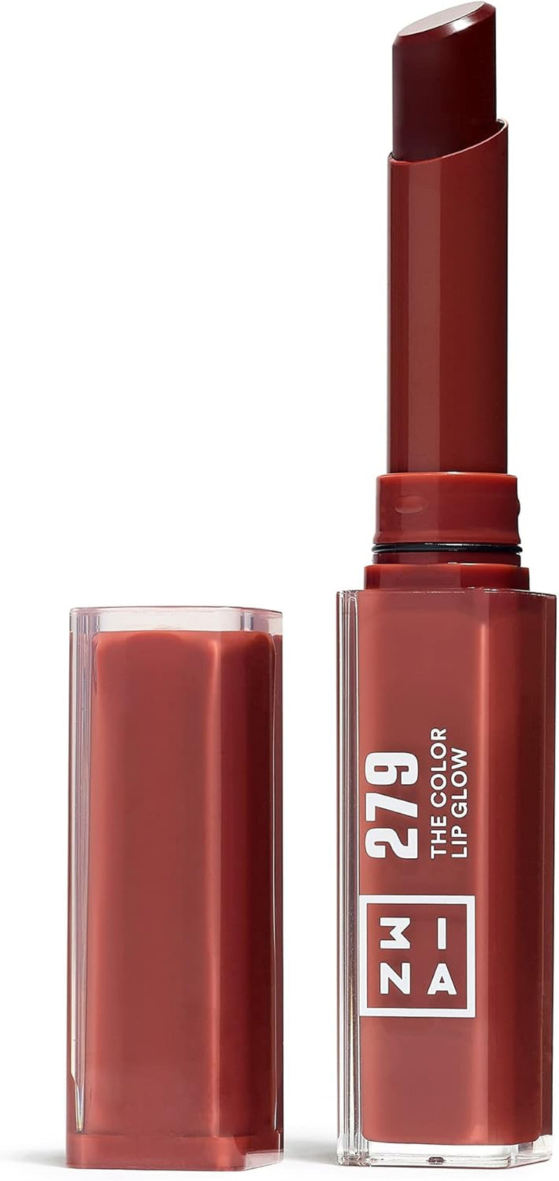 MAKEUP - the Color Lip Glow 279 - Rosso Marrone - Rosetto Rosso Marrone Burroacaco Di Karite per Nutrire Le Labbra - Rosetti Luminoso Lucido - Vegan - Cruelty Free