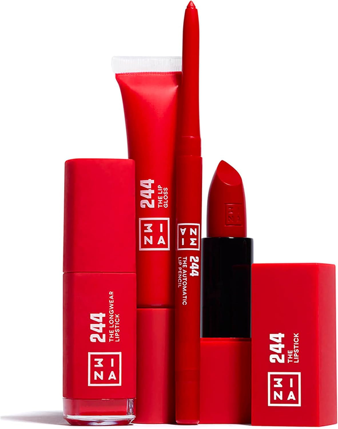 MAKEUP - Vegan - the Lip Gloss 244 - Rosso - Effetto Specchio - Look Lucido - Apparenza Cremosa - Altamente Pigmentato - Lucidalabbra Con Bacchetta -Formula Idratante - Cruelty Free