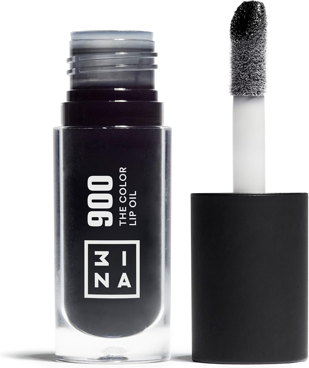 MAKEUP - the Color Lip Oil 900 - Nero - Balsamo Labbra Con Acido Ialuronico - Lucidalabbra 24H Idratazione - Lip Gloss Volumizzanti - Lip Balm Finitura Lucida - Vegan - Cruelty Free