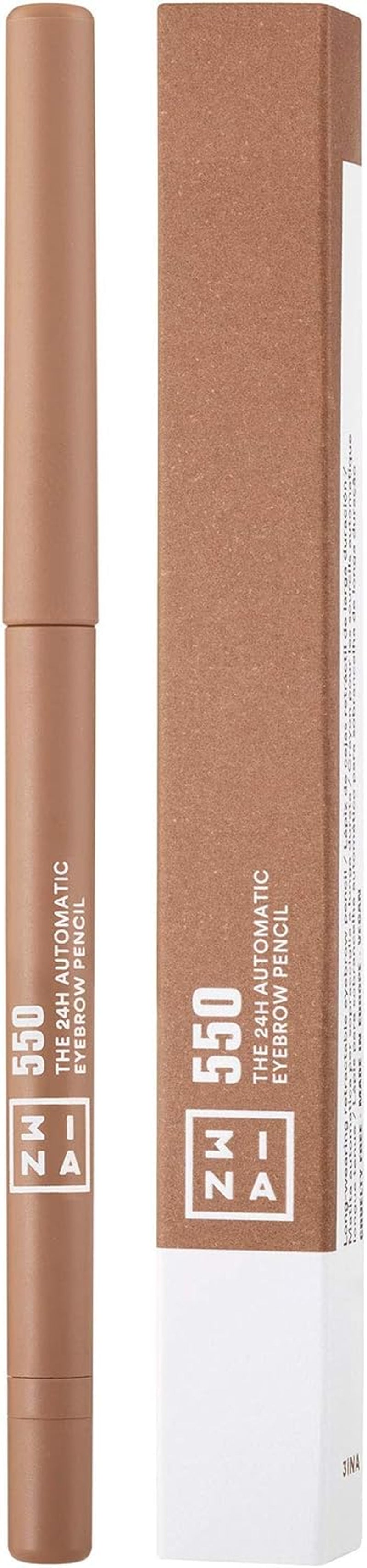 MAKEUP - the 24H Automatic Eyebrow Pencil 550 - Biondo - Matita Automatica Soppracciglia - Waterproof a Lunga Tenuta - Temperino Integrato - Definice E Scolpisce - Vegan - Cruelty Free