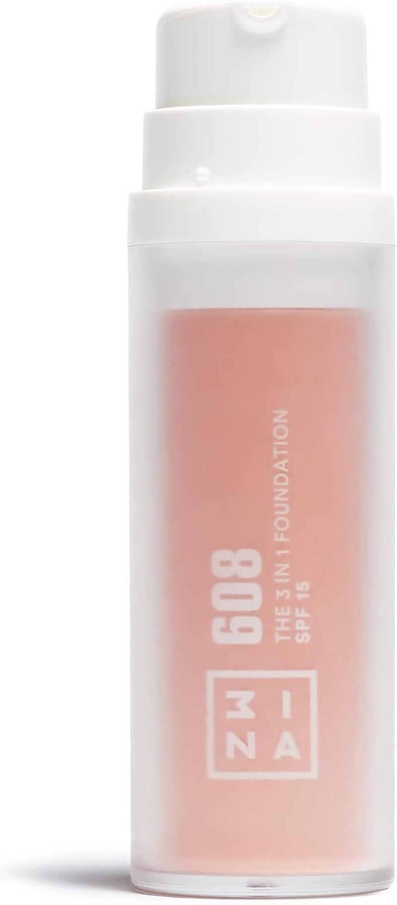 MAKEUP - the 3 in 1 Foundation 608 - Rosa Chiaro Fondotinta Con Sottotono Rosa- Primer Correttore E Fondotinta Coprente Professionale Con SPF 15 E Vitamina C - Vegan - Cruelty Free