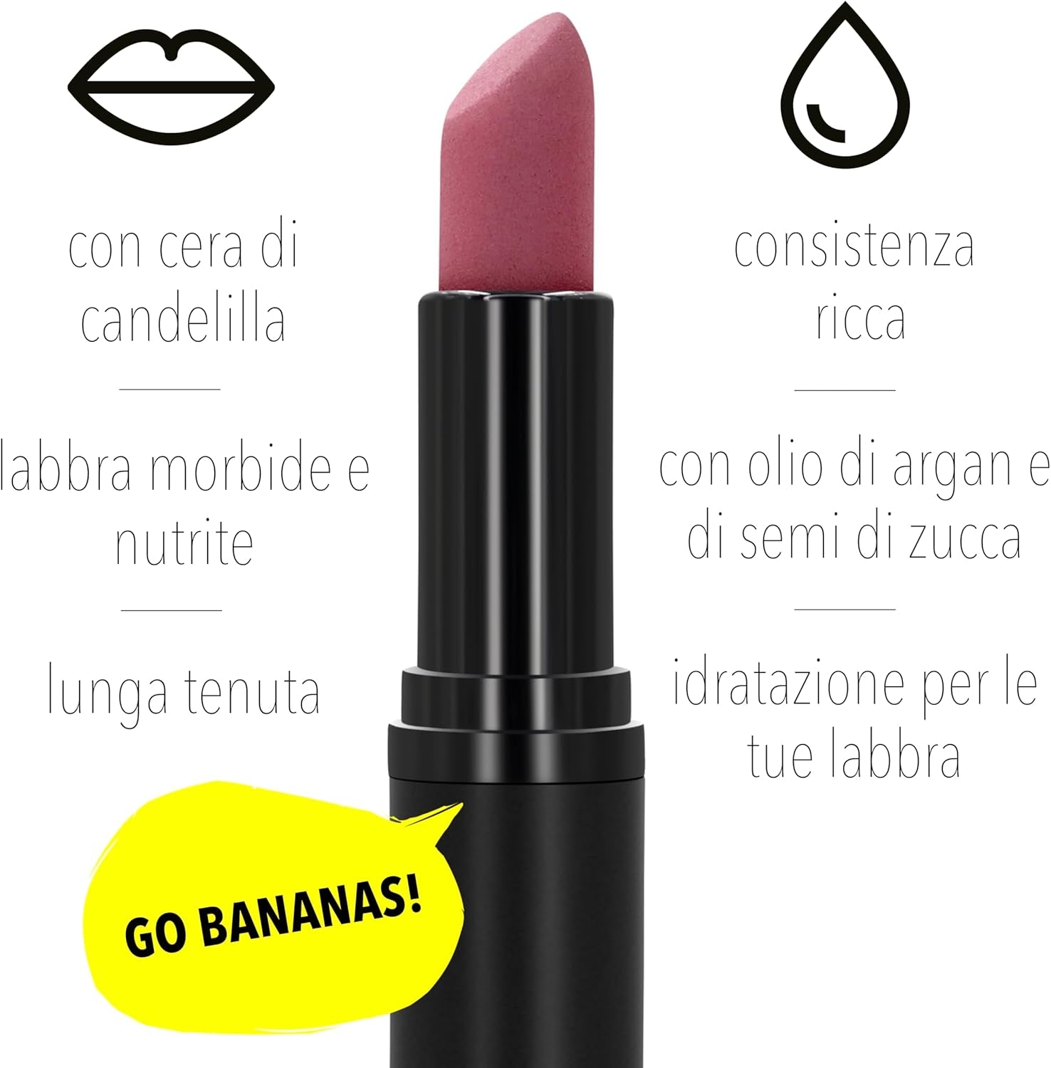 Solid Lipstick (Damn Grl) – Rossetto per Labbra Volumizzate – Nutriente E Volumizzante – Rossetto Lunga Durata – Rossetti Matte