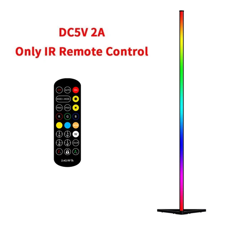 Modern Led Floor Lamp RGB Nordic Floor Lamps Living Room Indoor RGB Atmosphere Floor Light Standing Lamps for Bedroom Decoration