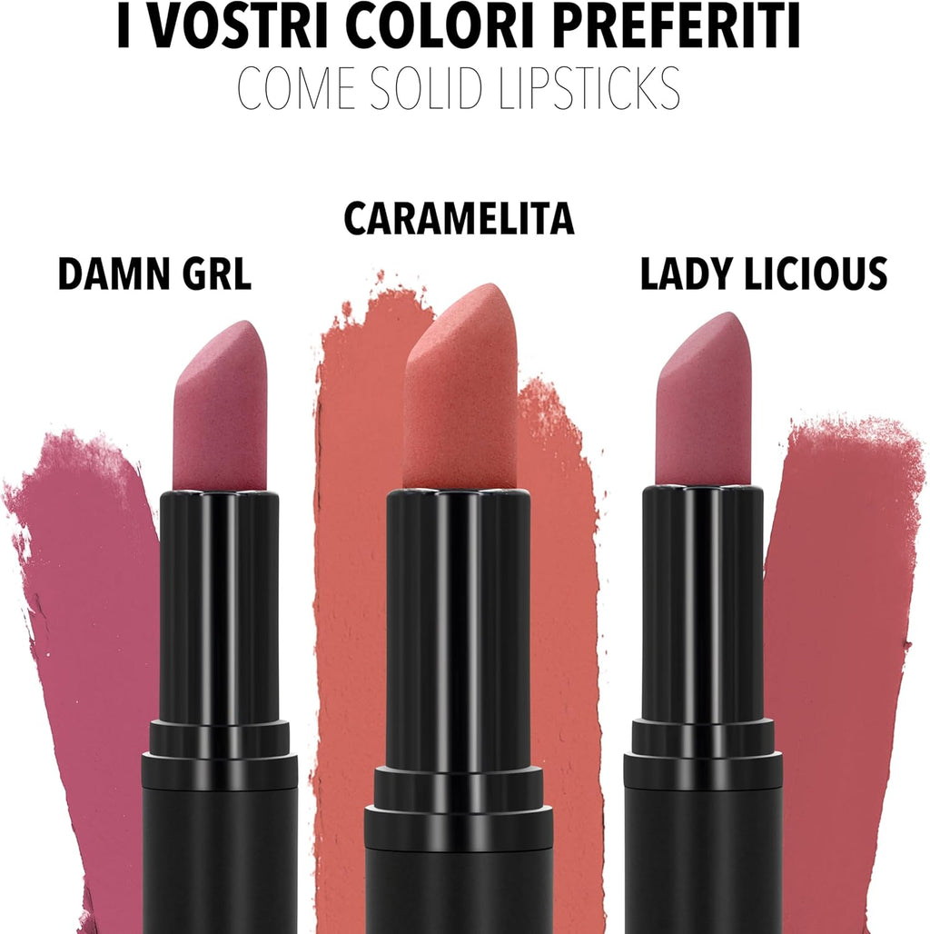 Solid Lipstick (Damn Grl) – Rossetto per Labbra Volumizzate – Nutriente E Volumizzante – Rossetto Lunga Durata – Rossetti Matte