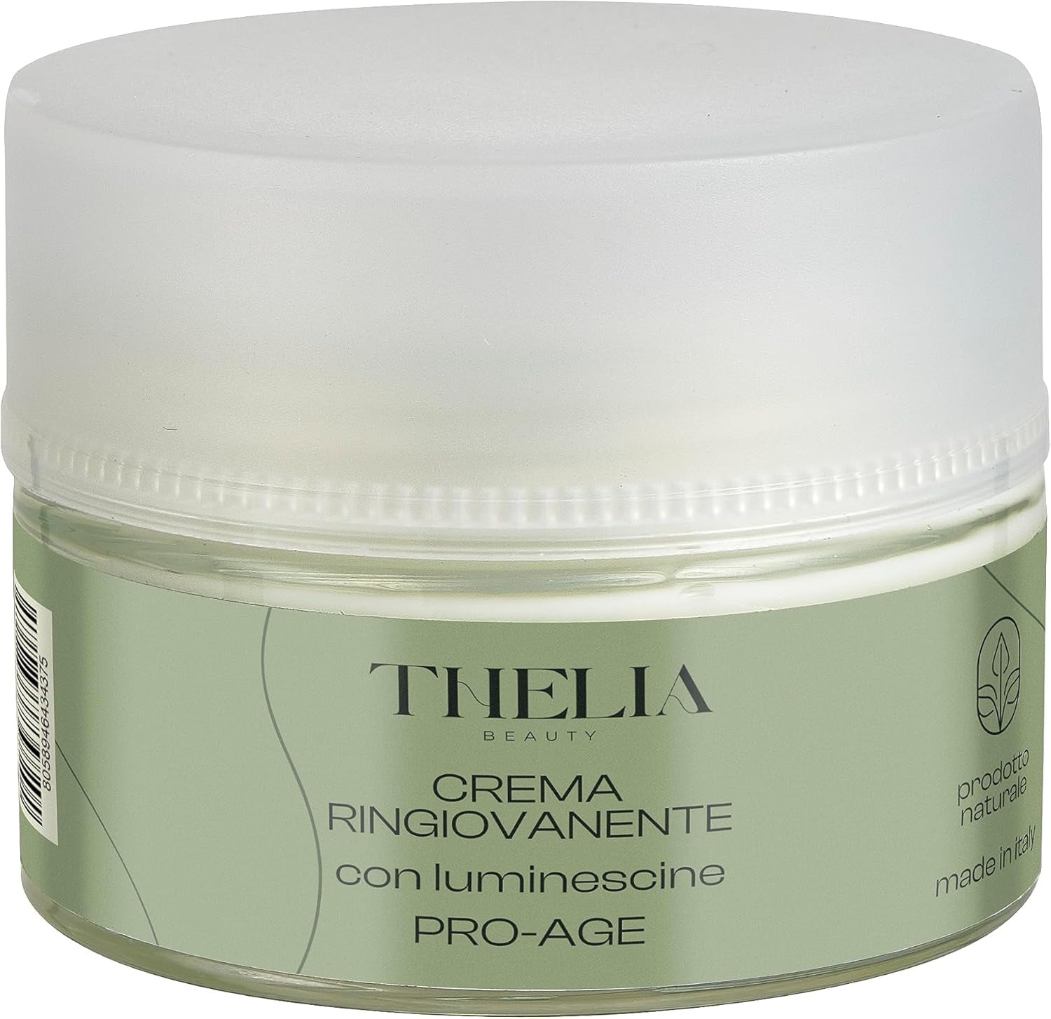 | Crema Ringiovanente Idratante Pro-Age Con Luminescine, Olio Di Ciliegia E Acido Ialuronico Prodotto Naturale Senza Parabeni, Dermatologicamente Testato, Made in Italy, 50 Ml