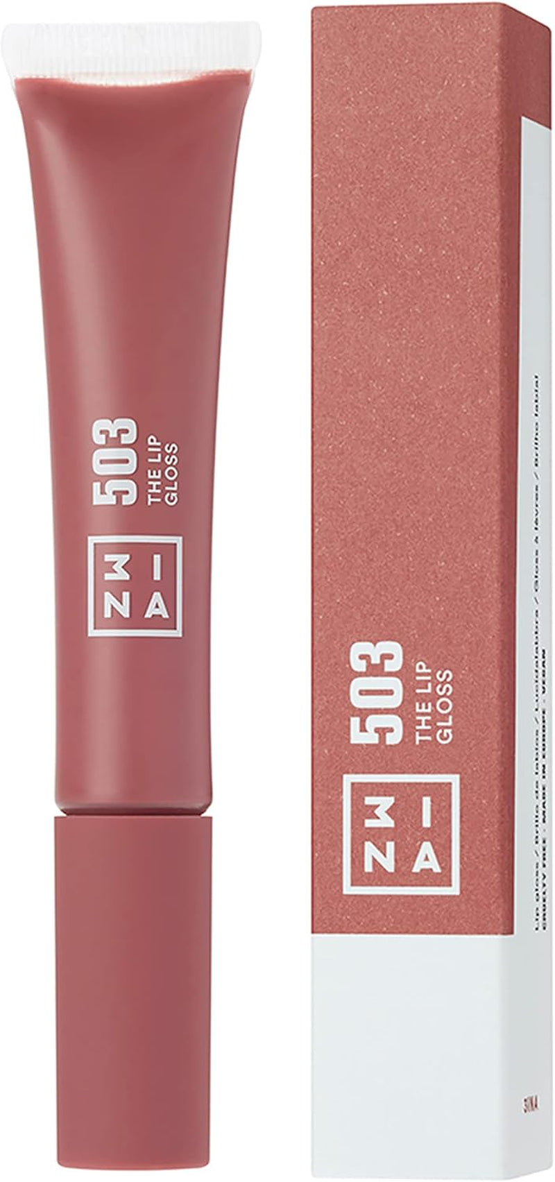 MAKEUP - Vegan - the Lip Gloss 503 - Nudo - Effetto Specchio - Look Lucido - Apparenza Cremosa - Altamente Pigmentato - Lucidalabbra Con Bacchetta -Formula Idratante - Cruelty Free