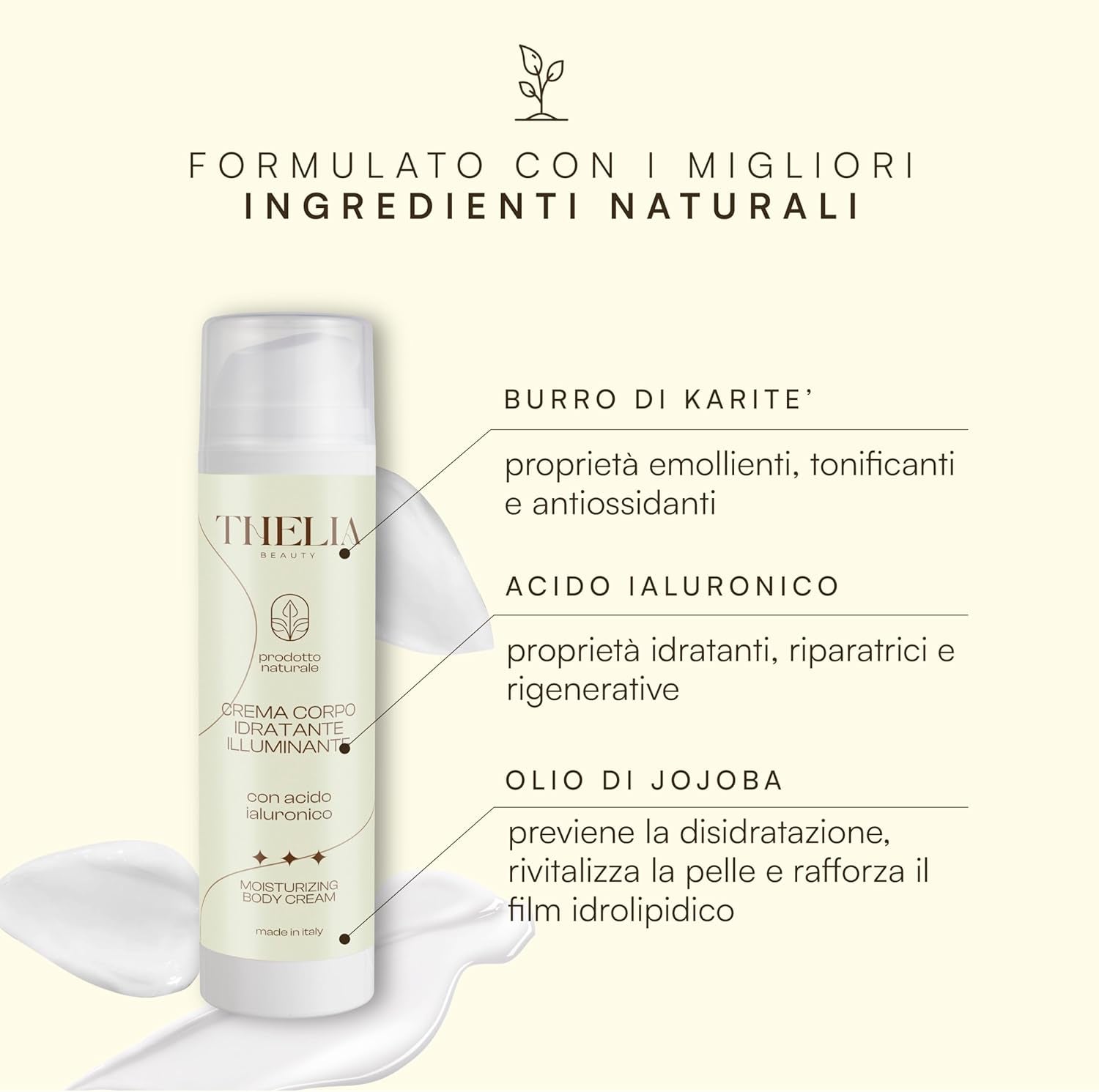 | Crema Corpo, Prodotto Naturale Senza Parabeni, Dermatologicamente Testato, Made in Italy, 250Ml… (Idratante Illuminante)