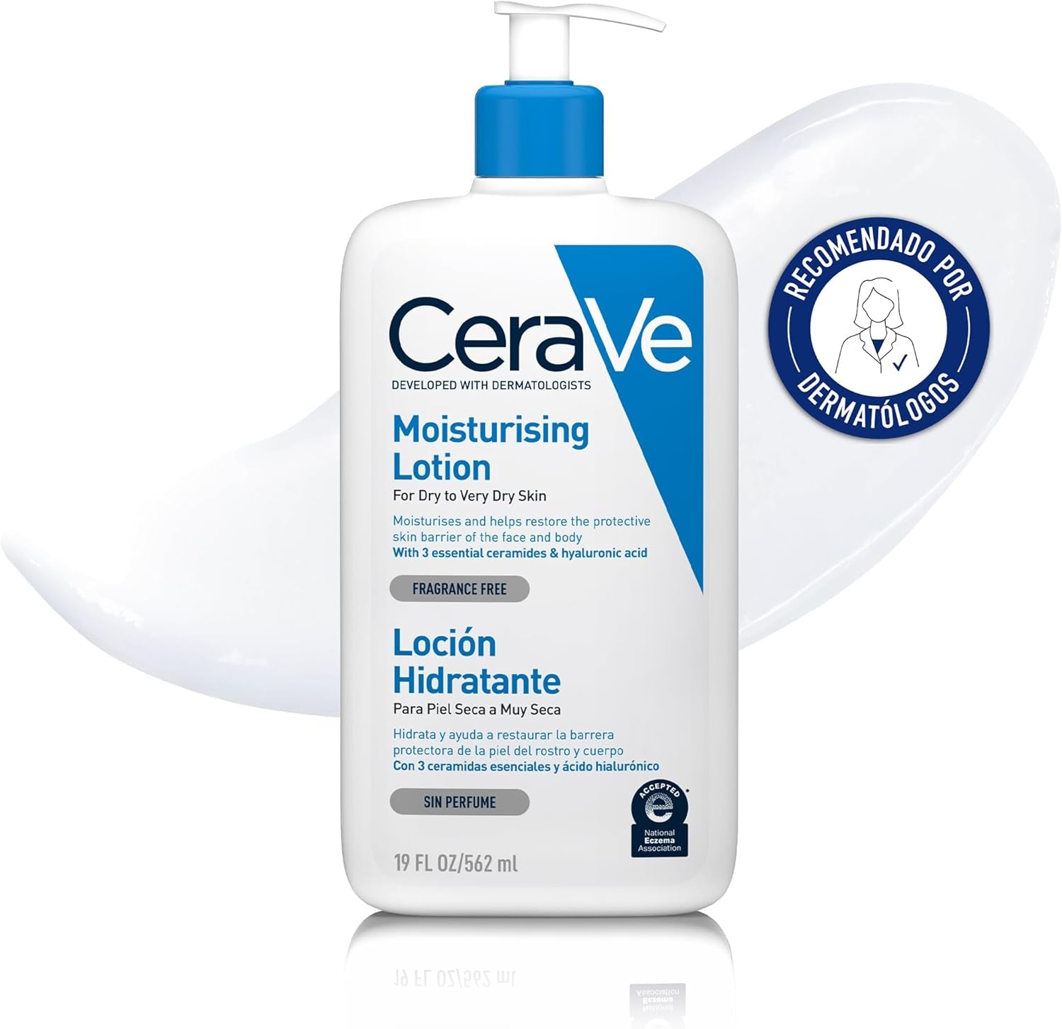 Lozione Idratante, per Pelle Secca a Molto Secca, Idrata E Restaura La Barriera Cutanea, Arricchita Con Ceramidi Essenziali E Acido Ialuronico, Formula Leggera, Adatta per Viso E Corpo
