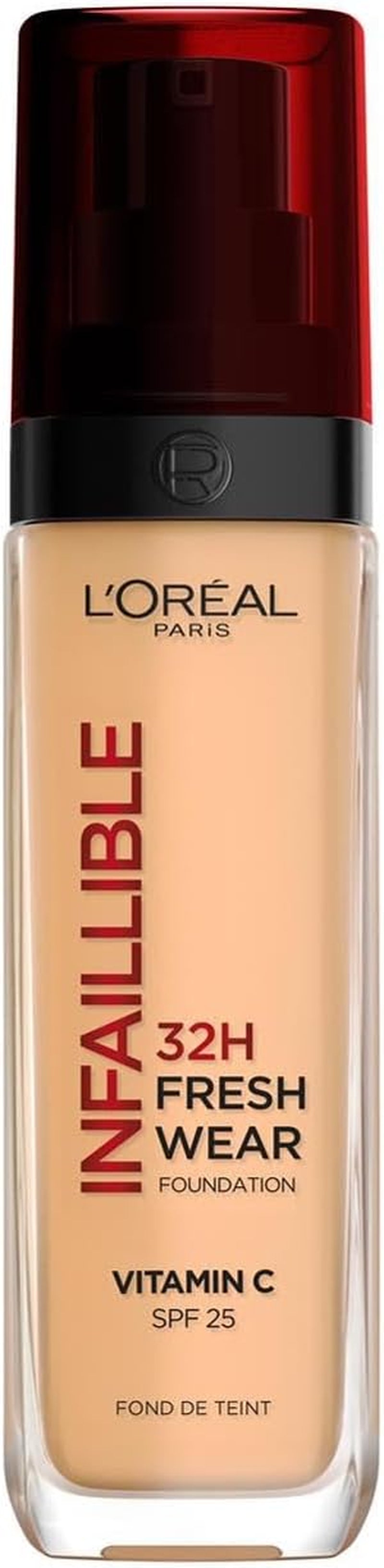 Fondotinta Liquido Infaillible 32H, Coprente a Lunga Tenuta Con Protezione Solare SPF25, Formula Waterproof E Idratante, Tonalità: 235 Cool Rosé