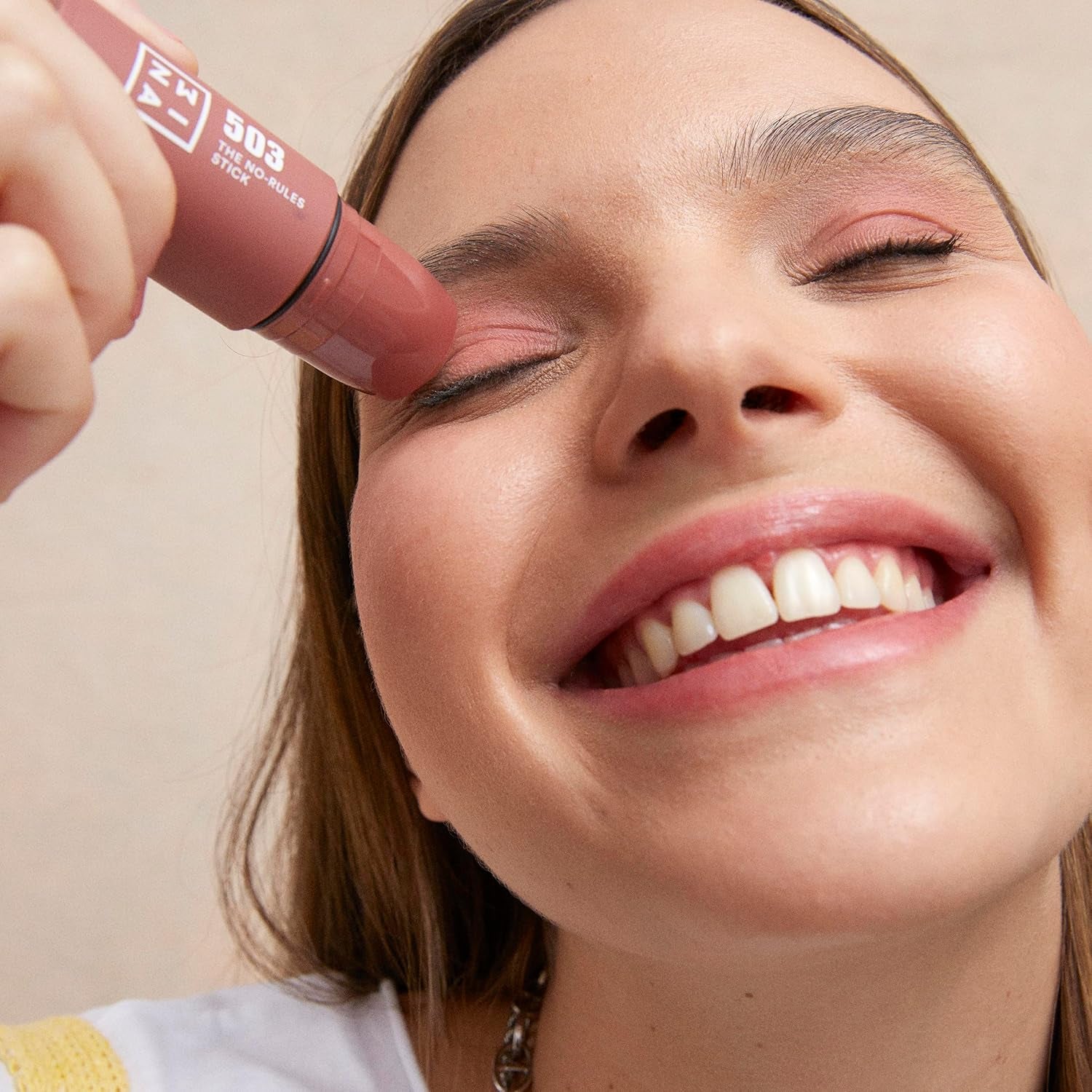MAKEUP - the No-Rules Stick 503 - Nudo - Blush in Crema Con Acido Ialuronico per Occhi Labbra E Guance - Finitura Naturale - Vegan - Cruelty Free