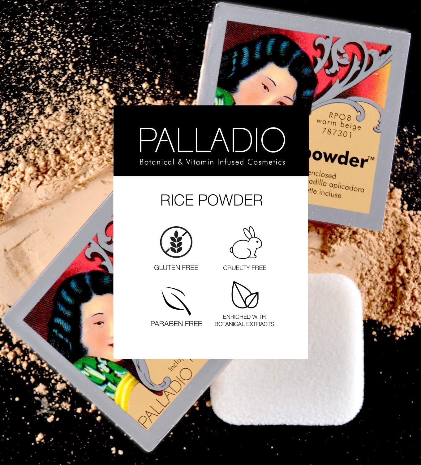 , Polvere Di Riso Compatta Con Specchio, Trucco Opacizzante Che Dura Tutto Il Giorno, Assorbe Istintivamente L'Olio, Funziona Da Sola O Con Il Trucco, Translucent