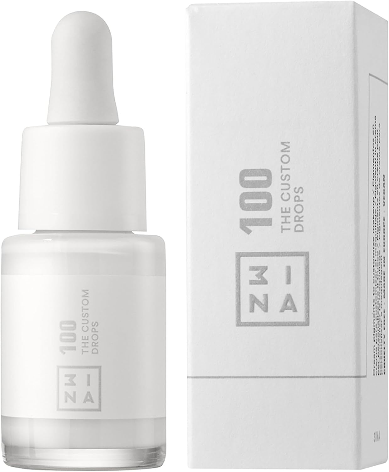 MAKEUP - the Custom Drops 100 - Bianco - Fondotinta in Gocce - Goccioline Pigmentate - Schiarenti E Scurenti - Lunga Tenuta - Aggiustano Il Fondotinta - Vegan - Cruelty Free