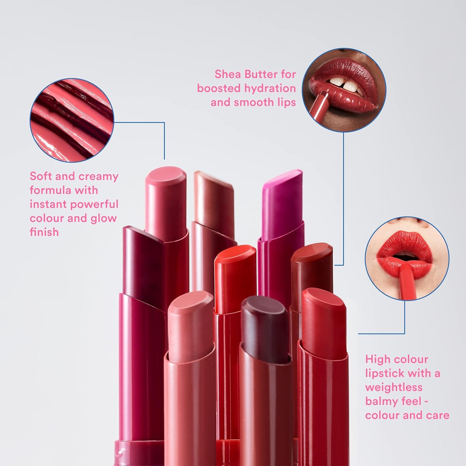 MAKEUP - the Color Lip Glow 504 - Tortora Nude - Rosetto Tortora Nude Burroacaco Di Karite per Nutrire Le Labbra - Rosetti Luminoso Lucido - Vegan - Cruelty Free