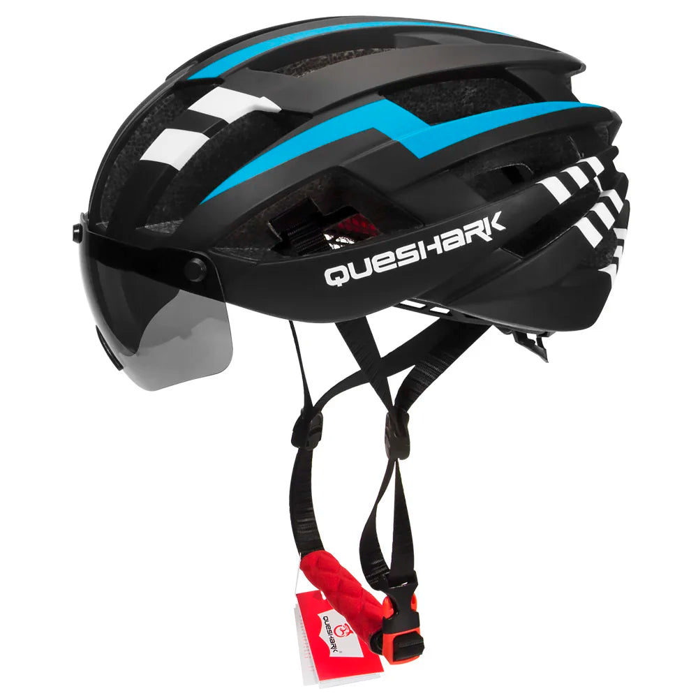 Men Women Cycling Helmet MTB Road Bike Bicycle Motorcycle Riding Removable Yellow Colorful Silver Blue Lens QE115