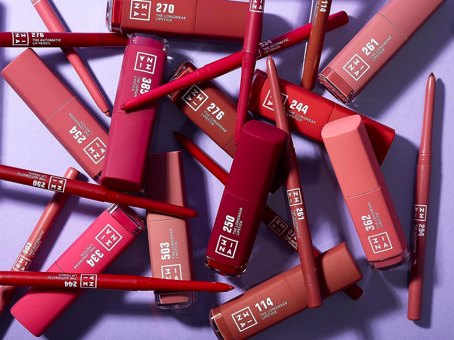 MAKEUP - the Longwear Lipstick 254 - Rosa Scuro Nudo - Rosetto Rosa Scuro Nudo Chiaro Con Acido per Nutrire Le Labbra - Rossetto Opaco Lunga Durata Altamente Pigmentato - Vegan - Cruelty Free